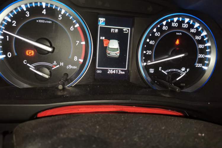 Used Toyota Highlander 2020 2.0T Four-Wheel Drive Millionth Anniversary Edition 7 Seats Odometer Close Up