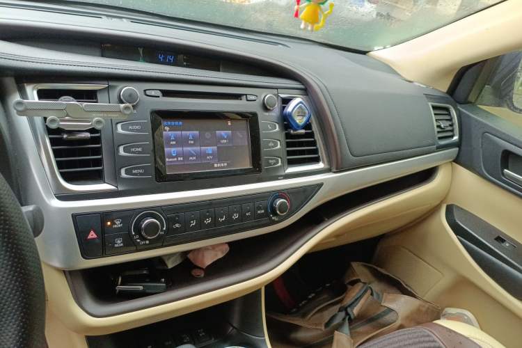 Used Toyota Highlander 2021 2.0T Four-Wheel Drive Elite Edition 7-Seater Audio And AC Panel