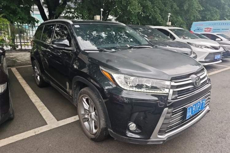 Used Toyota Highlander 2021 2.0T Four-Wheel Drive Prestige Version 7 Seats Front Right 45 Deg