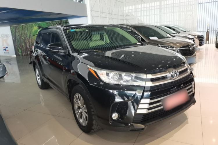 Used Toyota Highlander 2021 2.0T Four-Wheel Drive Elite Edition 7-Seater Front Right 45 Deg