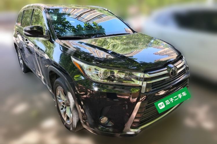 Used Toyota Highlander 2021 2.0T Four-Wheel Drive Prestige Version 7 Seats Front Right 45 Deg