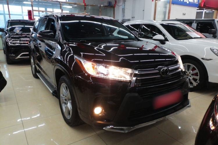 Used Toyota Highlander 2021 2.0T Four-Wheel Drive Prestige Version 7 Seats Front Right 45 Deg