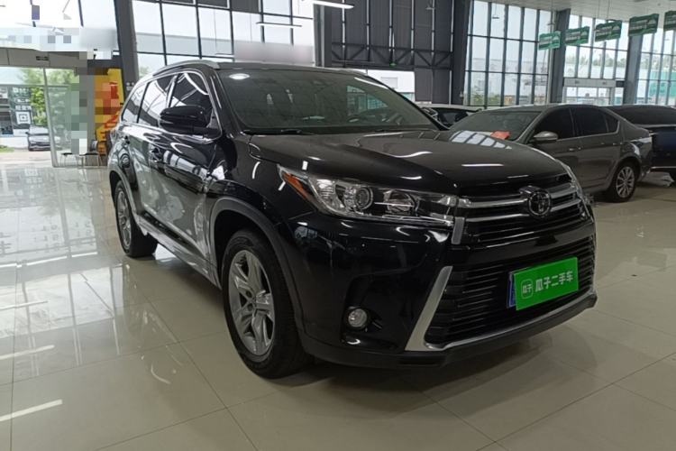 Used Toyota Highlander 2021 2.0T Four-Wheel Drive Prestige Version 7 Seats Front Right 45 Deg
