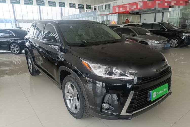 Used Toyota Highlander 2021 2.0T Four-Wheel Drive Prestige Version 7 Seats Front Right 45 Deg