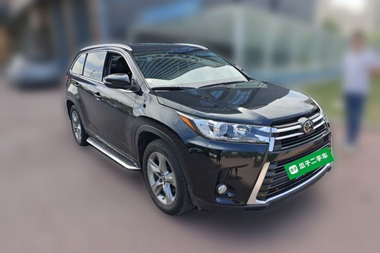Used Toyota Highlander 2021 2.0T Four-Wheel Drive Prestige Version 7 Seats Front Right 45 Deg