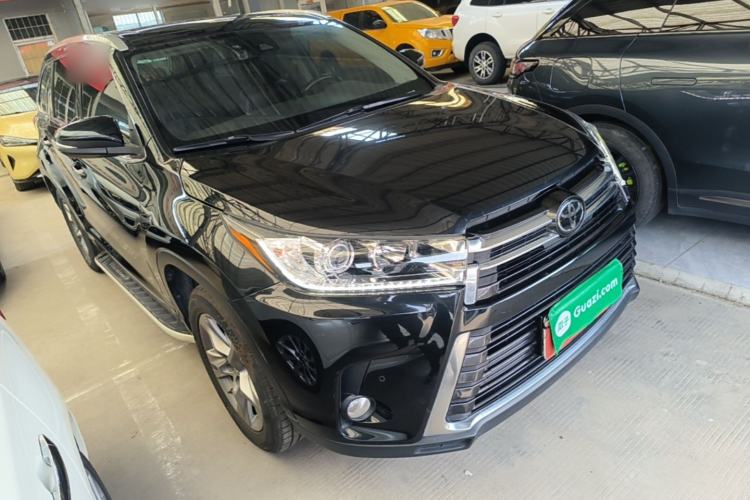 Used Toyota Highlander 2021 2.0T Four-Wheel Drive Prestige Version 7 Seats Front Right 45 Deg