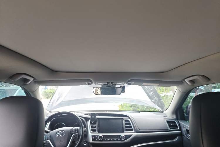 Used Toyota Highlander 2021 2.0T Four-Wheel Drive Prestige Version 7 Seats Headliner