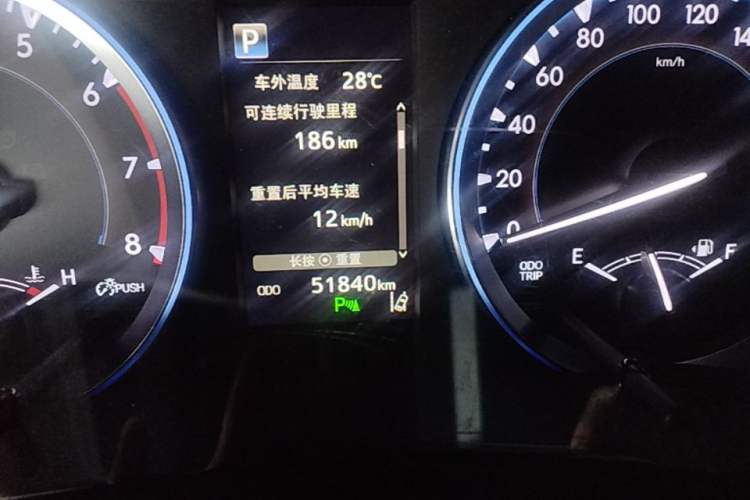 Used Toyota Highlander 2021 2.0T Four-Wheel Drive Prestige Version 7 Seats Instrument Cluster