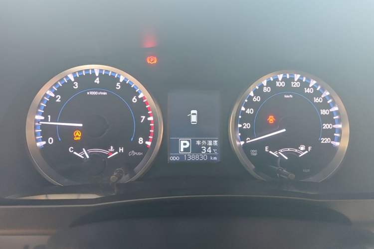 Used Toyota Highlander 2021 2.0T Four-Wheel Drive Elite Edition 7-Seater Instrument Cluster