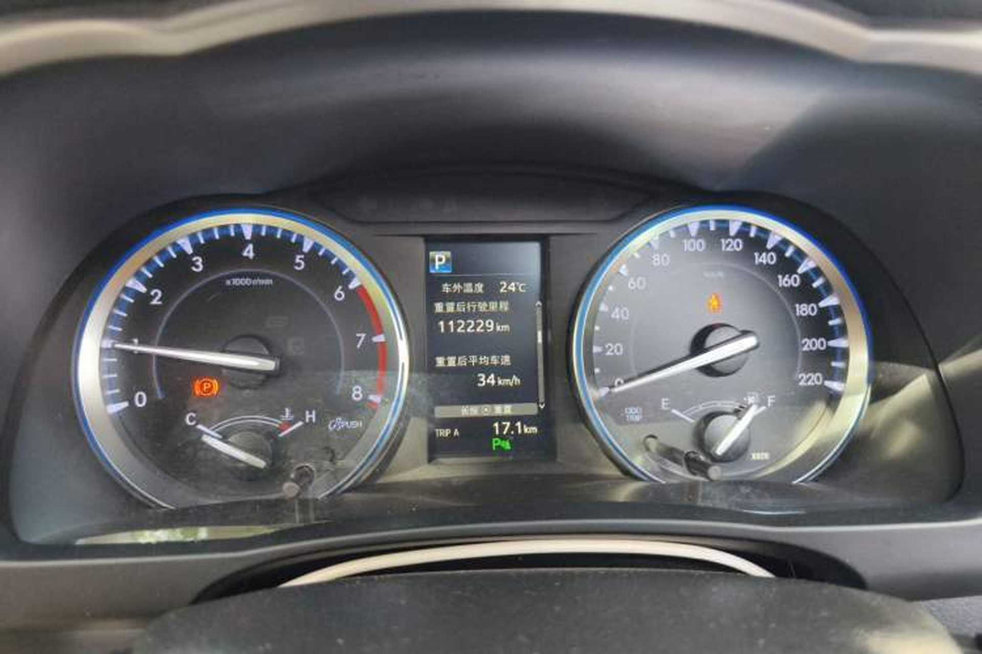 Used Toyota Highlander 2021 2.0T Four-Wheel Drive Luxury Edition 7 Seats Instrument Cluster