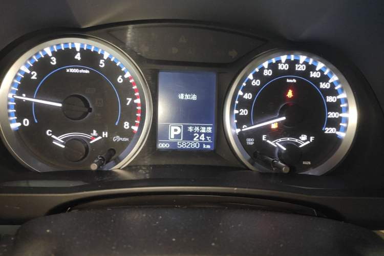 Used Toyota Highlander 2021 2.0T Two-Wheel Drive Elite Version 7-Seater Instrument Cluster