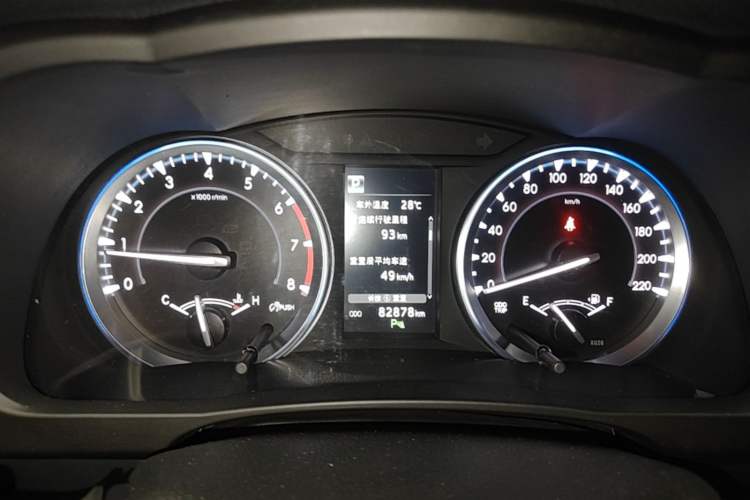 Used Toyota Highlander 2021 2.0T Four-Wheel Drive Luxury Edition 7 Seats Instrument Cluster