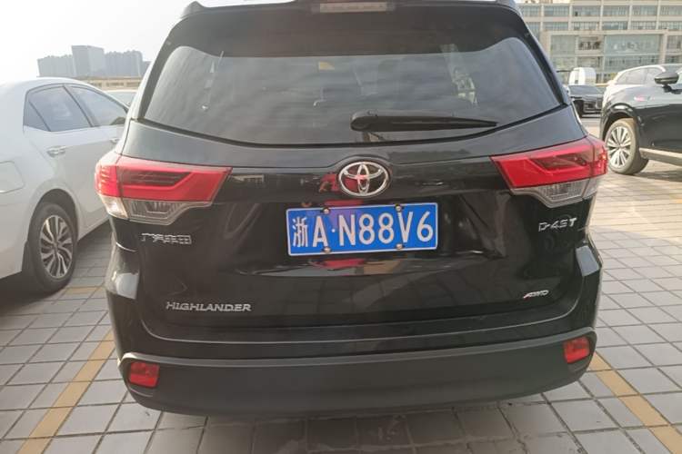 Used Toyota Highlander 2021 2.0T Four-Wheel Drive Elite Edition 7-Seater Rear