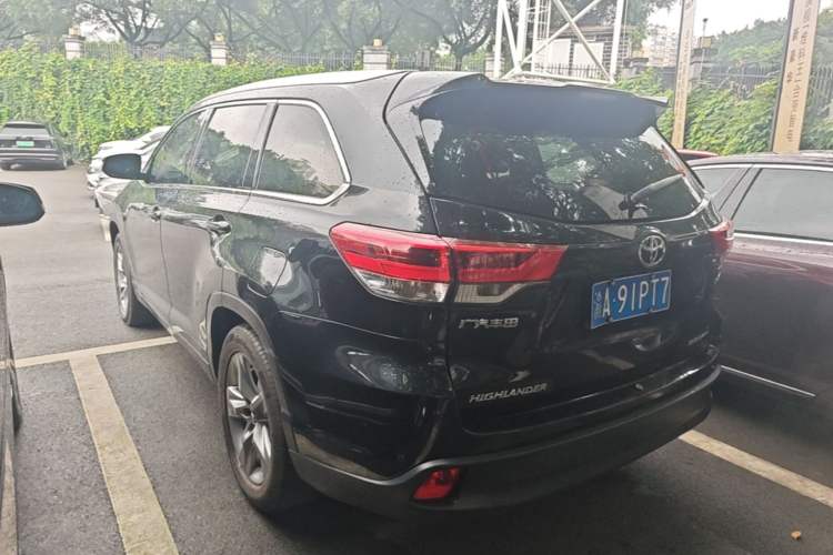 Used Toyota Highlander 2021 2.0T Four-Wheel Drive Prestige Version 7 Seats Rear Left 45 Deg