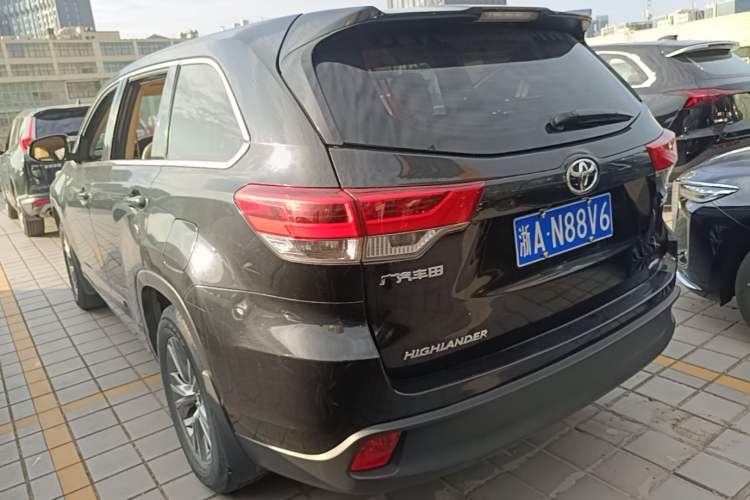 Used Toyota Highlander 2021 2.0T Four-Wheel Drive Elite Edition 7-Seater Rear Left 45 Deg