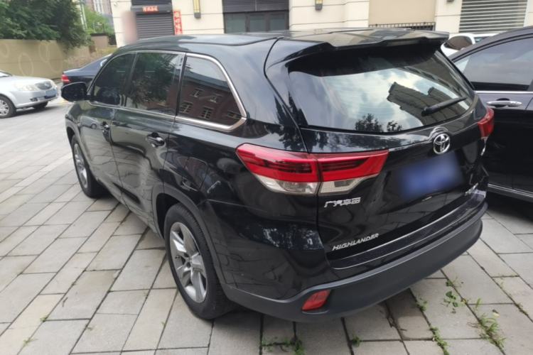 Used Toyota Highlander 2021 2.0T Four-Wheel Drive Luxury Edition 7 Seats Rear Left 45 Deg