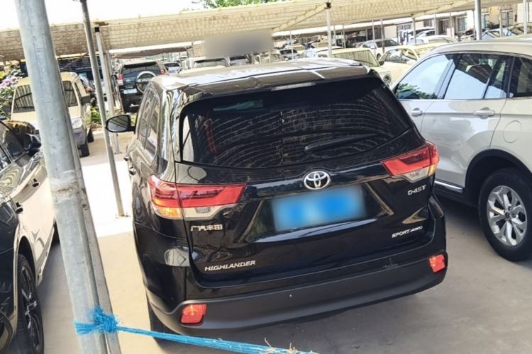 Used Toyota Highlander 2021 2.0T Four-Wheel Drive Luxury Edition 7 Seats Rear Left 45 Deg