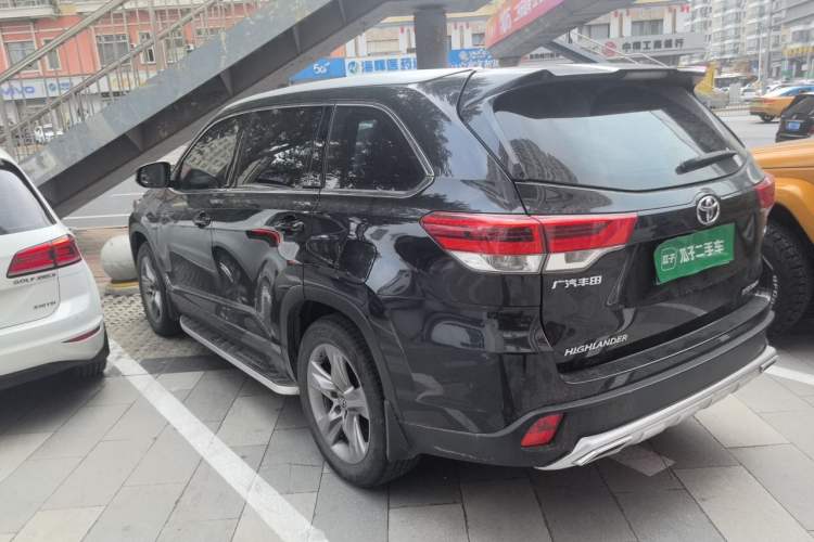 Used Toyota Highlander 2021 2.0T Four-Wheel Drive Luxury Edition 7 Seats Rear Left 45 Deg
