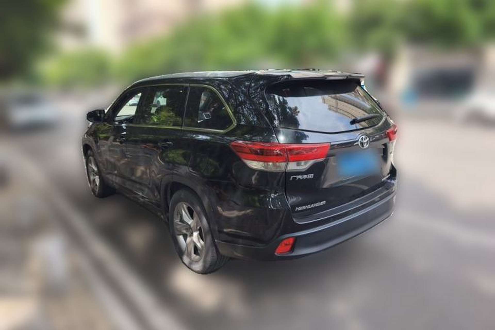 Used Toyota Highlander 2021 2.0T Four-Wheel Drive Luxury Edition 7 Seats Rear Left 45 Deg