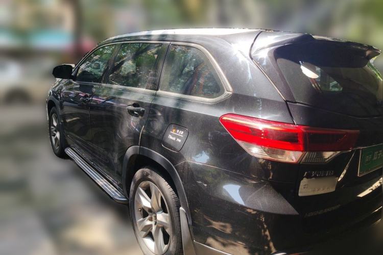 Used Toyota Highlander 2021 2.0T Four-Wheel Drive Luxury Edition 7 Seats Rear Left 45 Deg