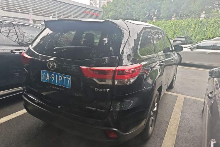 Used Toyota Highlander 2021 2.0T Four-Wheel Drive Prestige Version 7 Seats Rear Right 45 Deg