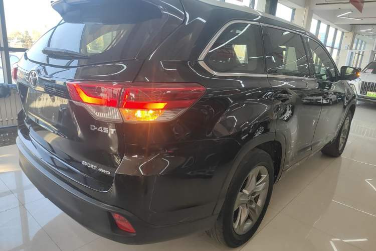 Used Toyota Highlander 2021 2.0T Four-Wheel Drive Luxury Edition 7 Seats Rear Right 45 Deg