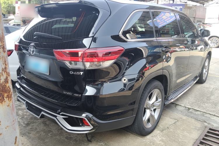 Used Toyota Highlander 2021 2.0T Four-Wheel Drive Prestige Version 7 Seats Rear Right 45 Deg