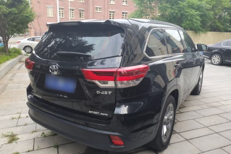 Used Toyota Highlander 2021 2.0T Four-Wheel Drive Luxury Edition 7 Seats Rear Right 45 Deg