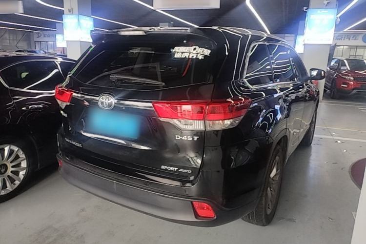 Used Toyota Highlander 2021 2.0T Four-Wheel Drive Prestige Version 7 Seats Rear Right 45 Deg