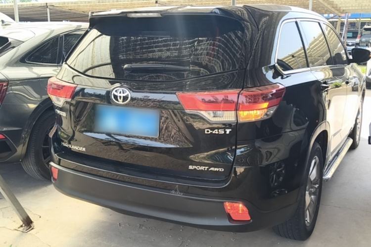 Used Toyota Highlander 2021 2.0T Four-Wheel Drive Luxury Edition 7 Seats Rear Right 45 Deg
