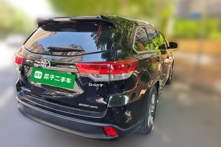 Used Toyota Highlander 2021 2.0T Four-Wheel Drive Prestige Version 7 Seats Rear Right 45 Deg