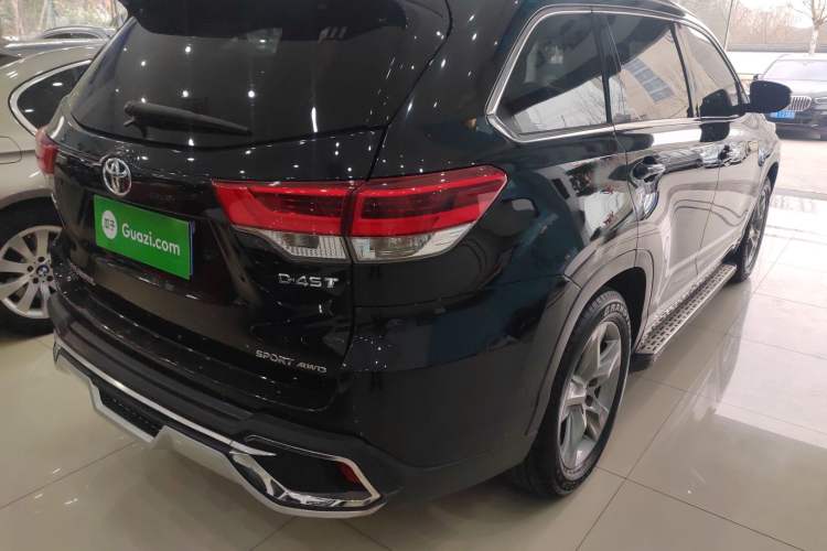Used Toyota Highlander 2021 2.0T Four-Wheel Drive Prestige Version 7 Seats Rear Right 45 Deg