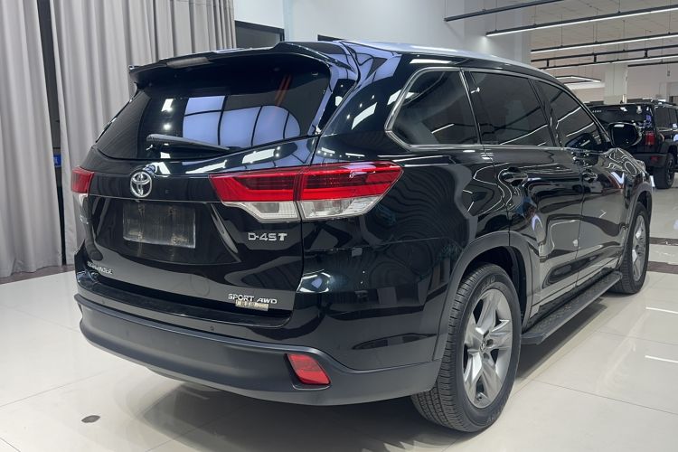 Used Toyota Highlander 2021 2.0T Four-Wheel Drive Prestige Version 7 Seats Rear Right 45 Deg