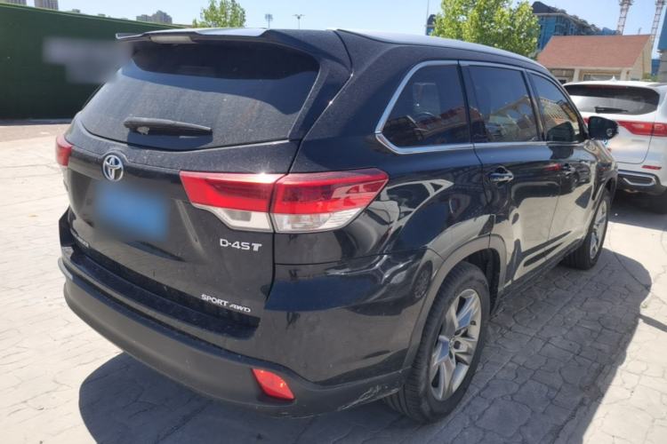 Used Toyota Highlander 2021 2.0T Four-Wheel Drive Luxury Edition 7 Seats Rear Right 45 Deg