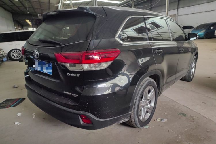 Used Toyota Highlander 2021 2.0T Four-Wheel Drive Luxury Edition 7 Seats Rear Right 45 Deg