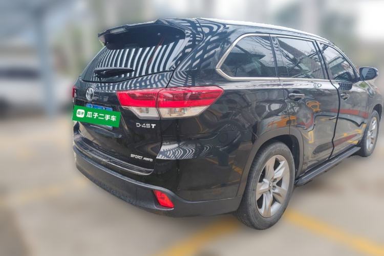 Used Toyota Highlander 2021 2.0T Four-Wheel Drive Prestige Version 7 Seats Rear Right 45 Deg