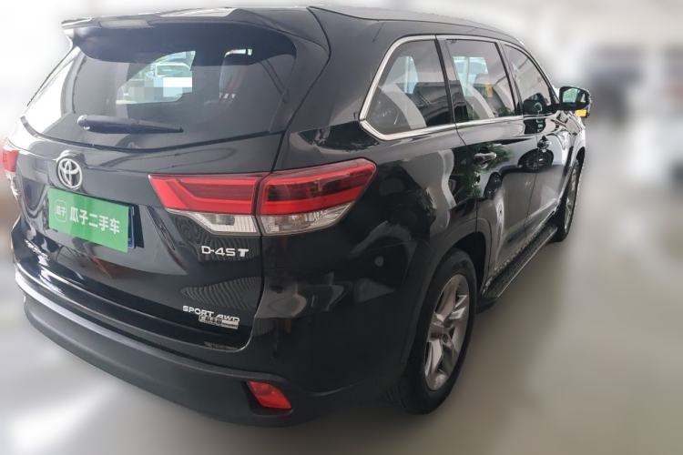 Used Toyota Highlander 2021 2.0T Four-Wheel Drive Prestige Version 7 Seats Rear Right 45 Deg