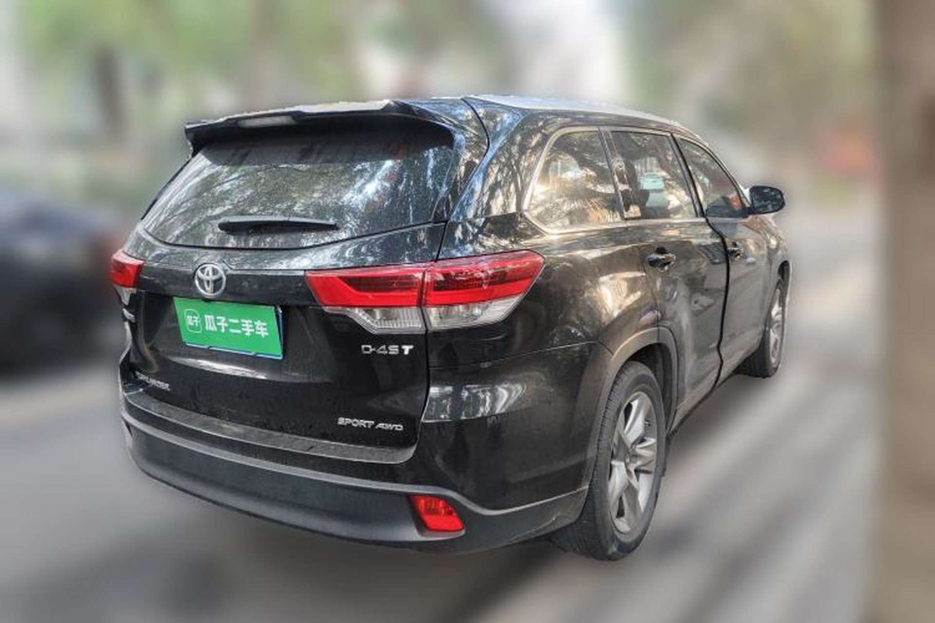 Used Toyota Highlander 2021 2.0T Four-Wheel Drive Luxury Edition 7 Seats Rear Right 45 Deg