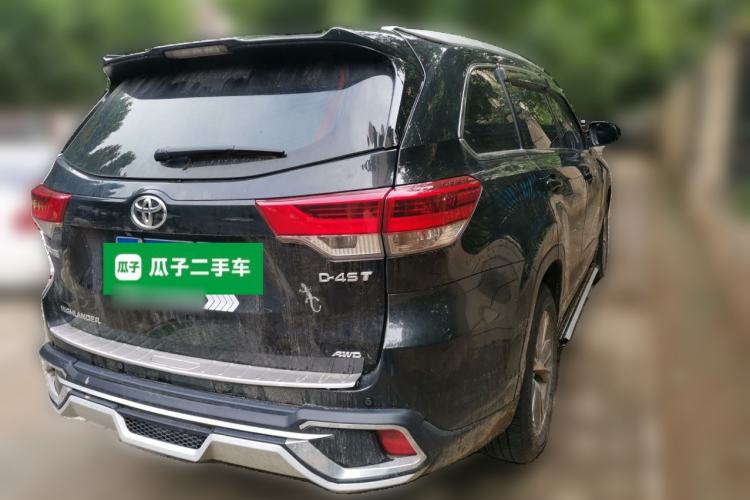 Used Toyota Highlander 2021 2.0T Four-Wheel Drive Elite Edition 7-Seater Rear Right 45 Deg