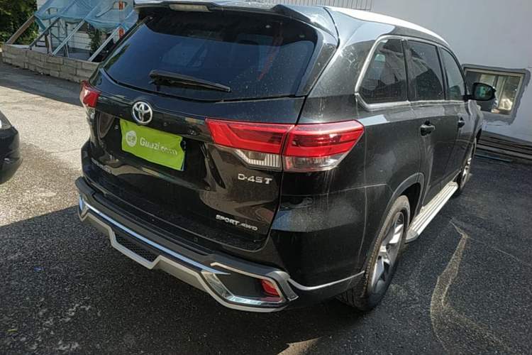 Used Toyota Highlander 2021 2.0T Four-Wheel Drive Prestige Version 7 Seats Rear Right 45 Deg
