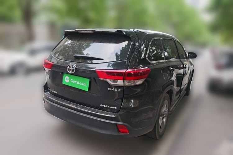 Used Toyota Highlander 2021 2.0T Four-Wheel Drive Luxury Edition 7 Seats Rear Right 45 Deg