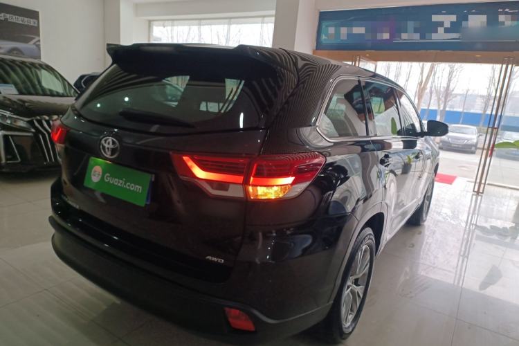 Used Toyota Highlander 2021 2.0T Four-Wheel Drive Elite Edition 7-Seater Rear Right 45 Deg