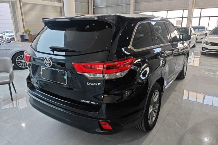Used Toyota Highlander 2021 2.0T Four-Wheel Drive Prestige Version 7 Seats Rear Right 45 Deg