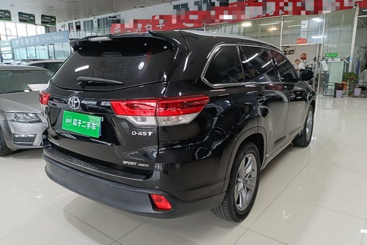 Used Toyota Highlander 2021 2.0T Four-Wheel Drive Prestige Version 7 Seats Rear Right 45 Deg