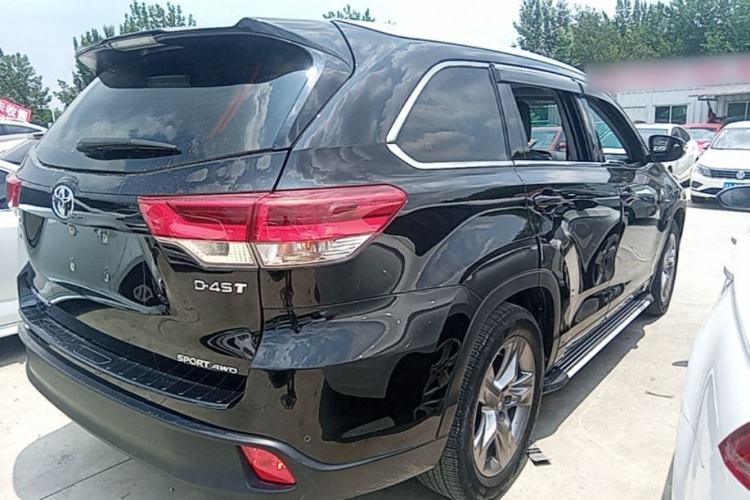 Used Toyota Highlander 2021 2.0T Four-Wheel Drive Luxury Edition 7 Seats Rear Right 45 Deg
