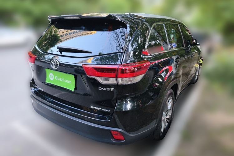 Used Toyota Highlander 2021 2.0T Four-Wheel Drive Prestige Version 7 Seats Rear Right 45 Deg
