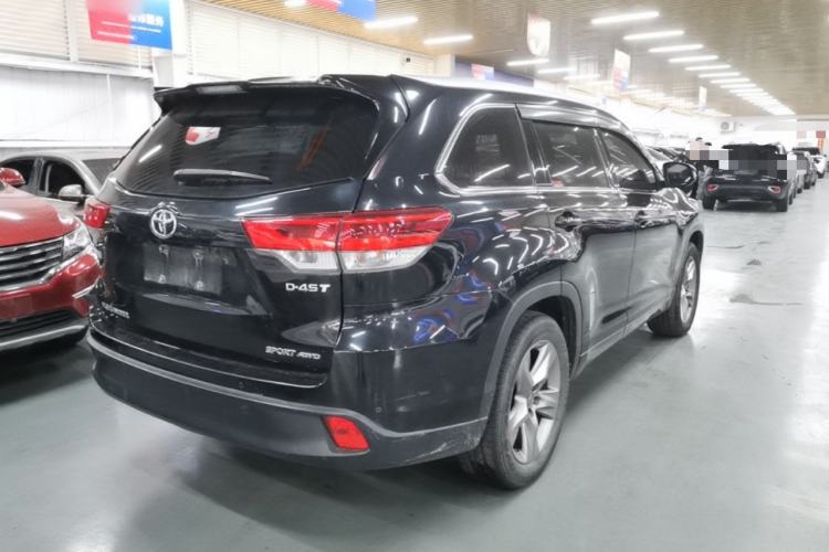 Used Toyota Highlander 2021 2.0T Four-Wheel Drive Luxury Edition 7 Seats Rear Right 45 Deg