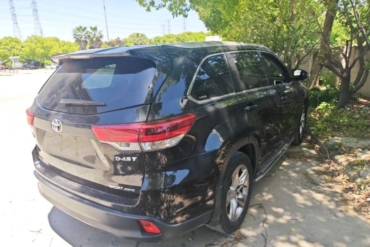 Used Toyota Highlander 2021 2.0T Four-Wheel Drive Luxury Edition 7 Seats Rear Right 45 Deg