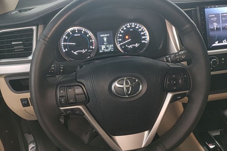 Used Toyota Highlander 2021 2.0T Four-Wheel Drive Elite Edition 7-Seater Steering Wheel