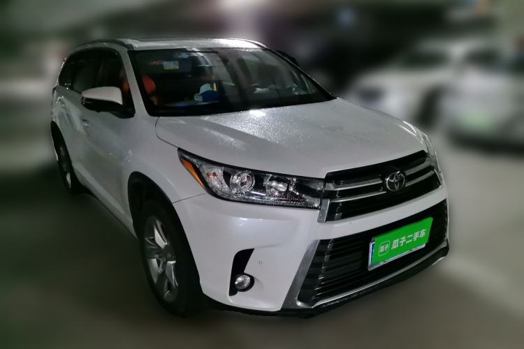 Used Toyota Highlander 2021 2.0T Four-Wheel Drive Prestige Version 7 Seats Front Right 45 Deg